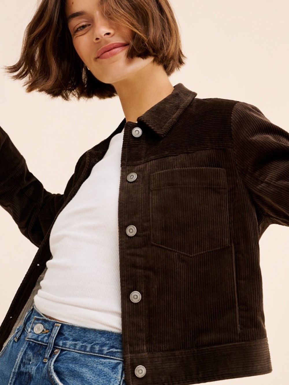 ALEX MILL Betty Cord Cropped Jacket - Picture 3 of 10